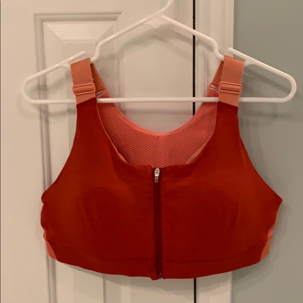 Outdoor Voices Zip Up Bra Top